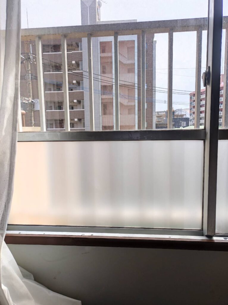 防府市のすりガラス交換後